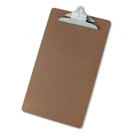 COOLCRAFTS Hardboard Clipboard  1-1/4'' Capacity  Holds 8-1/2w x 14h  Brown CO1541769